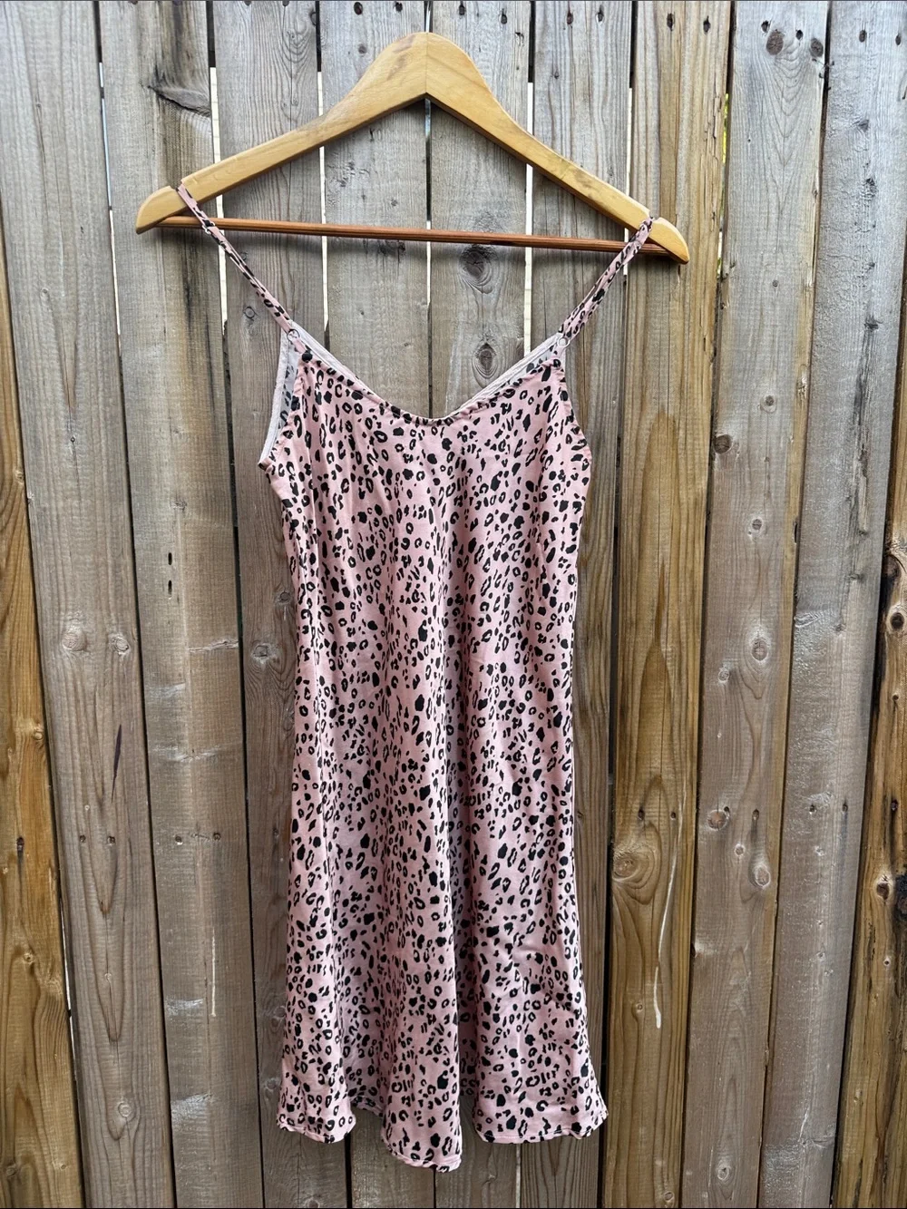 Reformation silk Blush Pink Leopard Slip Dress - Picture 7 of 7